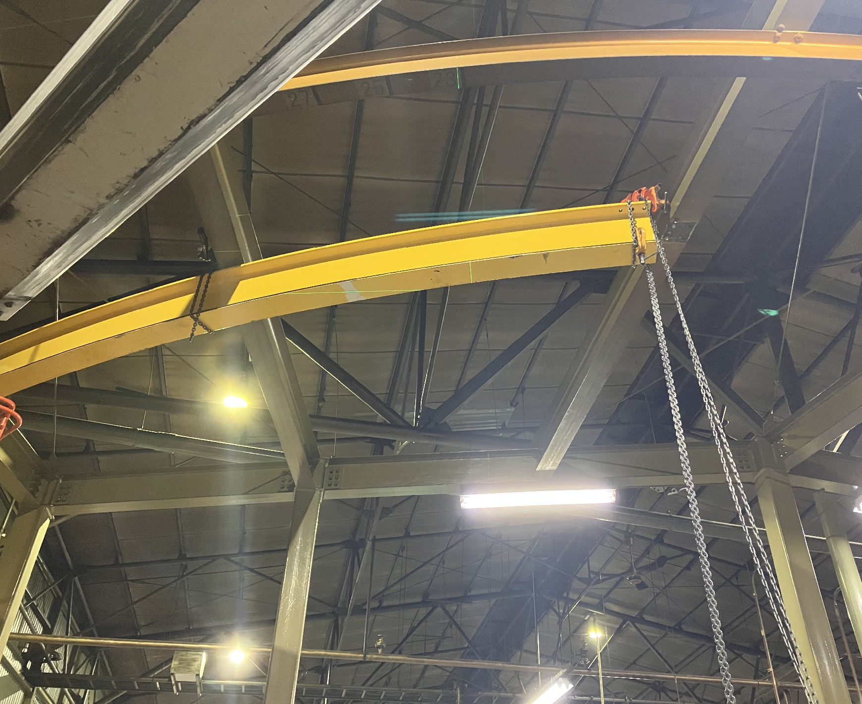 テルハクレーン走行Rレール交換工事